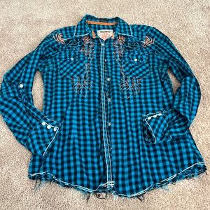 Roar Woven Button Up - Size L